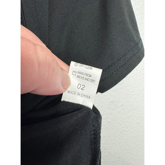 Womens Medium Cropped Wrap Top Black Short Sleeve V-Neck Tie Back Dance NWOT - Picture 6 of 10